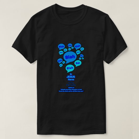 Resist the devil - Blue Logo - T-Shirt (Design vorne)