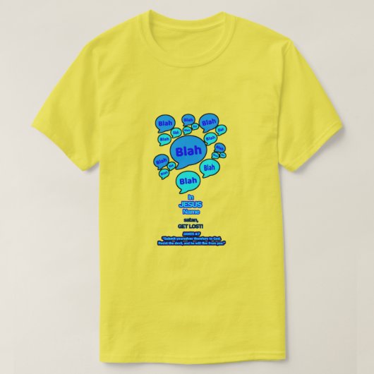 Resist the devil - Blue Logo - T-Shirt (Design vorne)