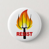 Resist Torch und Pitchfork Button (Vorderseite)