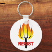 Resist Torch und Pitchfork Schlüsselanhänger (Vorderseite)