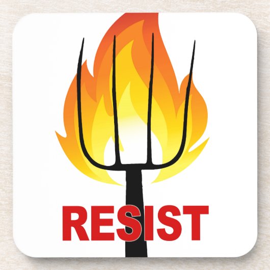 Resist Torch und Pitchfork Untersetzer (Vorderseite)