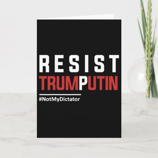 Resist Trump Putin  Karte (Vorderseite)