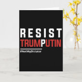 Resist Trump Putin  Karte (Gelbe Blume)