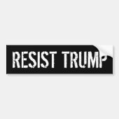 Resist Tump - Anti-Präsident Trump Autoaufkleber (Vorne)
