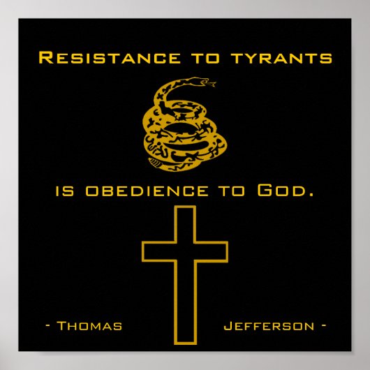 Resist Tyrants, Christian Poster (Vorne)