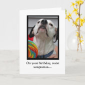 Resist Versuchung Karte (Gelbe Blume)