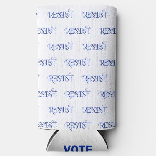 RESIST Vote Blue Selters Dosenkühler (Vorderseite)