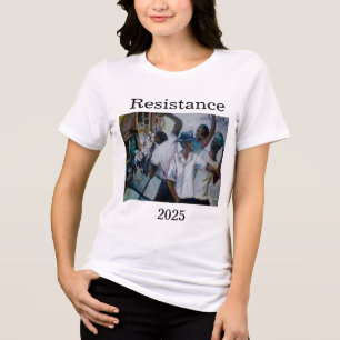 Resistance 2025 art von Janie McGee Tri-Blend Shirt