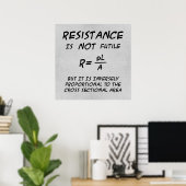 Resistance Spaß Poster (Heimbüro)