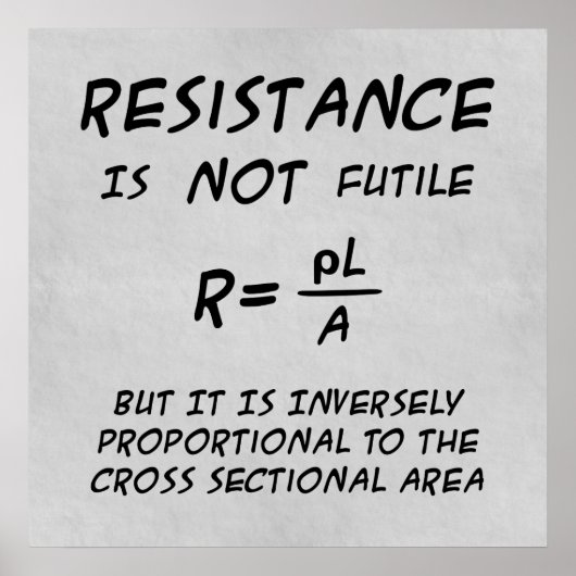 Resistance Spaß Poster (Vorne)