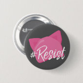 #resiste pink cat hat für Frauen - Anti Donald Tru Button (Vorne & Hinten)