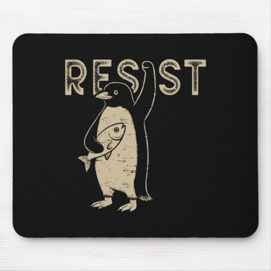 Resistent Pinguine Activism Grafik, die wir mit Pe Mousepad (Vorne)