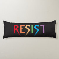 Resistenz in Rainbow-Farben Kissen