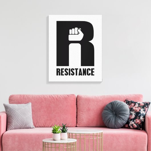 Resistenz Leinwanddruck (Insitu (Wohnzimmer))