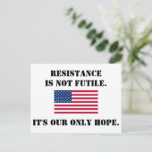 Resistenz Postkarte (Stehend Vorderseite)