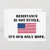 Resistenz Postkarte (Vorne/Hinten)