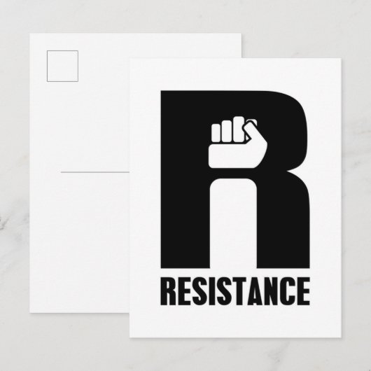 Resistenz Postkarte (Vorne/Hinten)