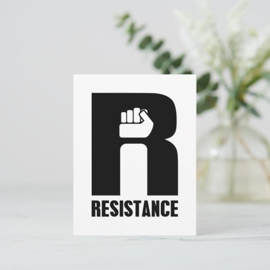 Resistenz Postkarte (Stehend Vorderseite)