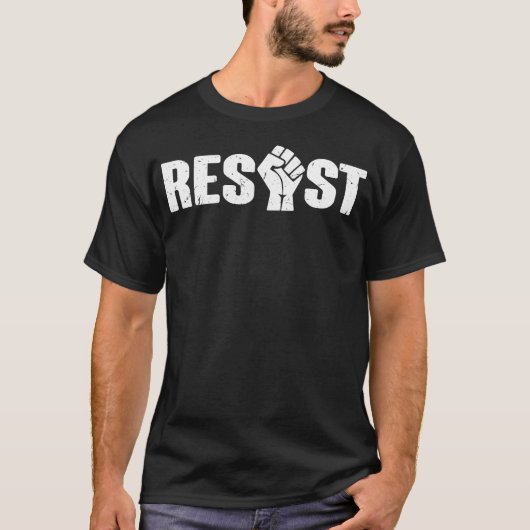 Resistenz widersteht Protester des politischen Akt T-Shirt (Vorderseite)