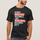 RESISTENZ WIRD ZOLL T-Shirt (Vorderseite)