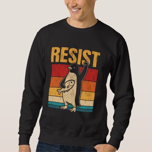 Resistenzpinguin USA Activism Freedom Pro Sweatshirt (Vorderseite)