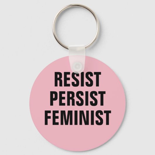 Resistenzweibliche Resistenz - Frauen rosa Schlüsselanhänger (Vorderseite)