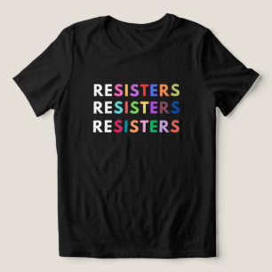 RESISTER Anti-autoritärer Rainbow-T - Shirt