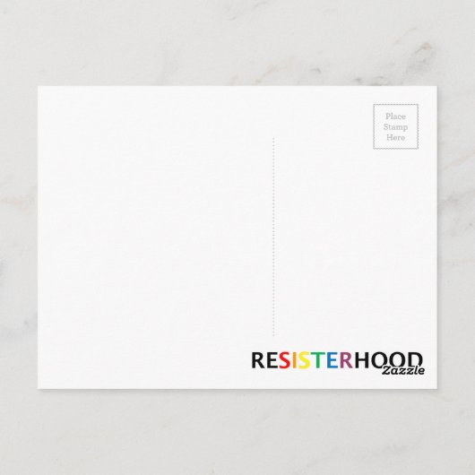 Resisterhood Postkarte (Rückseite)