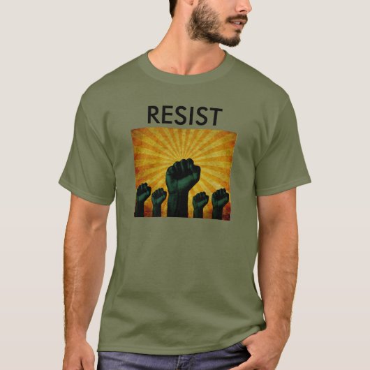 RESISTIEREN / INDIVISIBLER T - SHIRT mit MAY DAY L (Vorderseite)