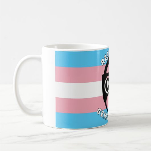 RESISTIEREN SIE DIE GENDER BORG TASSE! KAFFEETASSE (Links)