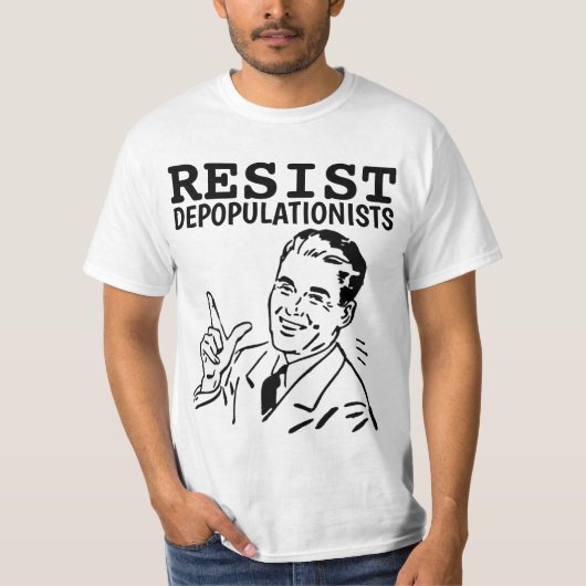 RESISTIERTE EINSTELLUNGSDIENSTE RETRO MAN-T - SHIR T-Shirt (Vorderseite)