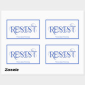 RESISTIN RECHTECKIGER AUFKLEBER (Blatt)