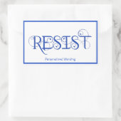 RESISTIN RECHTECKIGER AUFKLEBER (Tasche)