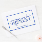 RESISTIN RECHTECKIGER AUFKLEBER (Umschlag)