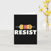 Resistor Electrical Engineering Karte (Gelbe Blume)