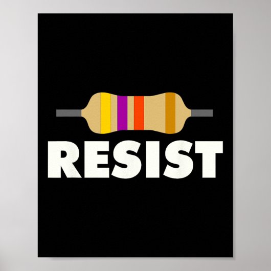 Resistor Electrical Engineering Poster (Vorne)