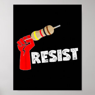 Resistor-elektronischer grafischer Spaß Poster