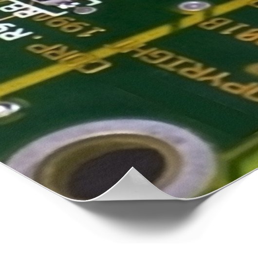 Resistors on a Circuit Board Poster (Ecke)