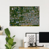 Resistors on a Circuit Board Poster (Heimbüro)