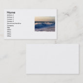 Resolute brechende Wellen auf einem Florida-Strand Visitenkarte (Vorne/Hinten)