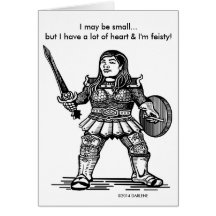 Resolute Kriegers-Frau