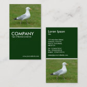 Resolute Seagull - Dunkelgrün Visitenkarte (Vorne/Hinten)