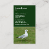 Resolute Seagull - Dunkelgrün Visitenkarte (Rückseite)