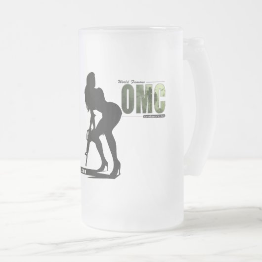 Resolutes Mädchen OMC Mattglas Bierglas (VorderseiteRechts)