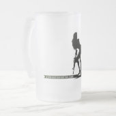 Resolutes Mädchen OMC Mattglas Bierglas (Vorderseite Links)