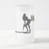 Resolutes Mädchen OMC Mattglas Bierglas (Mittel)