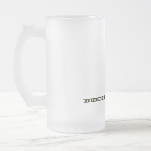 Resolutes Mädchen OMC Mattglas Bierglas (Links)