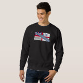Resolution-Klasse britisches U-Boot Vintage-Flagge Sweatshirt (Vorne ganz)