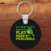 Resolution Play Pickleball Neujahr 2018 Schlüsselanhänger (Vorderseite)