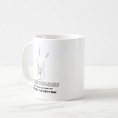 Resolutionen des neuen Jahres Beste Absichten Kaffeetasse (Vorderseite Links)